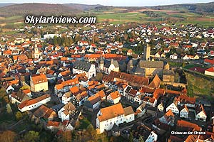 Steinau an der Strasse bei Sonnenuntergang