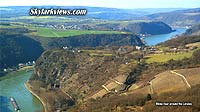 Rhine river around the Loreley